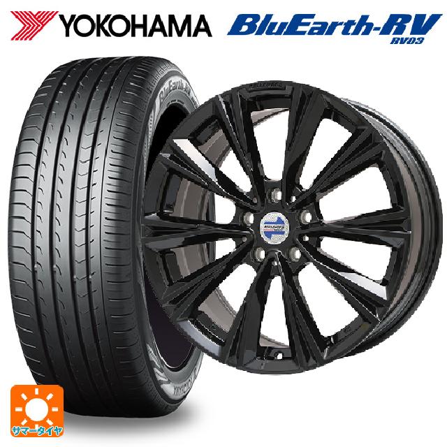 【6/15〜16限定 全品P5倍＆クーポン】ミニ ミニクロスオーバー(F60)用 225/50R18 95V ヨコハマ ブルーアース RV03 # ケレナーズ エックスライン グロスブラック 新品サマータイヤホイール 4本セット