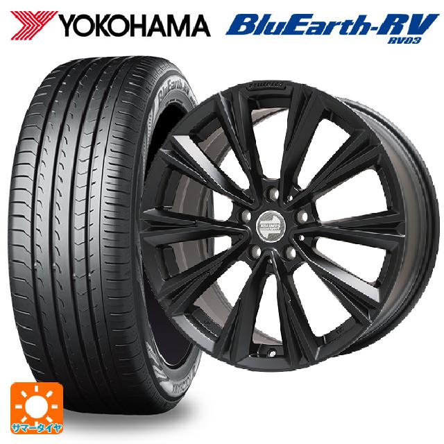 【6/15〜16限定 全品P5倍＆クーポン】ミニ ミニクロスオーバー(F60)用 225/50R18 95V ヨコハマ ブルーアース RV03 # ケレナーズ エックスライン マットブラック 新品サマータイヤホイール 4本セット
