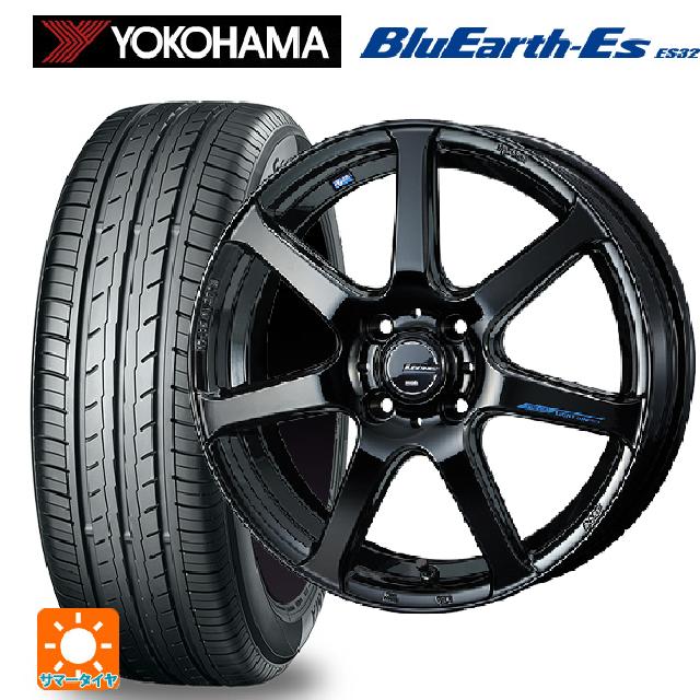165/55R15 75V ヨコハマ ブルーアースEs ES32 # ウェッズ レオニス ナヴィア07 PBK 15-4.5J 国産車用 サマータイヤホイール4本セット