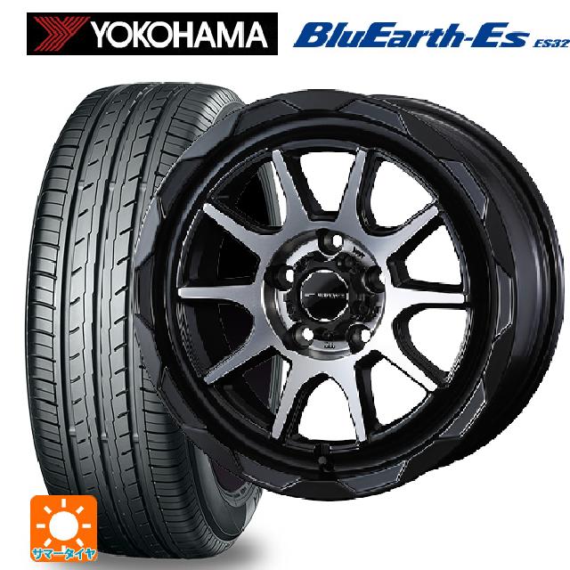 205/60R16 92H ヨコハマ ブルーアースEs ES32 ウェッズ マッドヴァンス06 # マットブラックポリッシュ 16-7J 国産車用 サマータイヤホイール4本セット