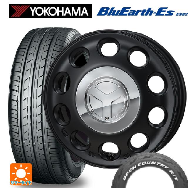 【6/11 1:59迄 全品ポイント5倍】165/55R15 75V ヨコハマ ブルーアースEs ES32 # ジャパン三陽 モンツァ ピエディーノ セミグロスブラック 15-4.5J 国産車用 サマータイヤホイール4本セット