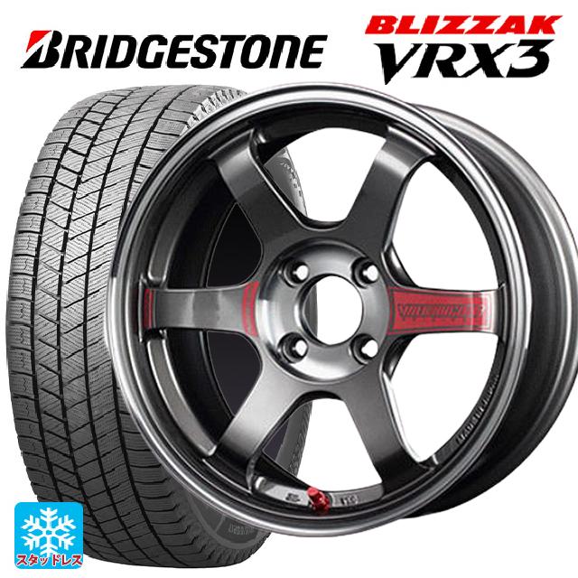 【6/4 20時〜 最大3万円OFFクーポン】195/55R15 85Q ブリヂストン ブリザック VRX3 正規品 レイズ ボルクレーシング TE37 ソニックSL PG 15-5.5J 国産車用 スタッドレスタイヤホイール4本セット