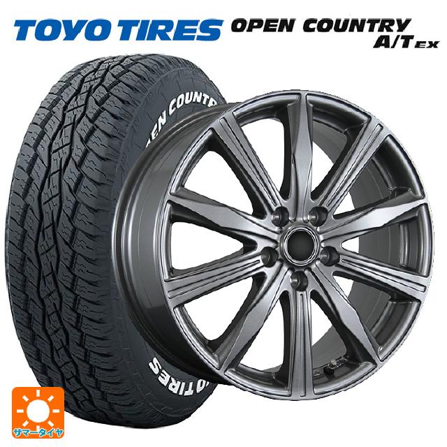 【5/20限定 最大3万円OFFクーポン】235/60R18 103H トーヨー オープンカントリー A/T EX ホワイトレター ＃ ケーティーダブリュー KTW TR10 ダークシルバー 18-7.5J 国産車用 サマータイヤホイール4本セット