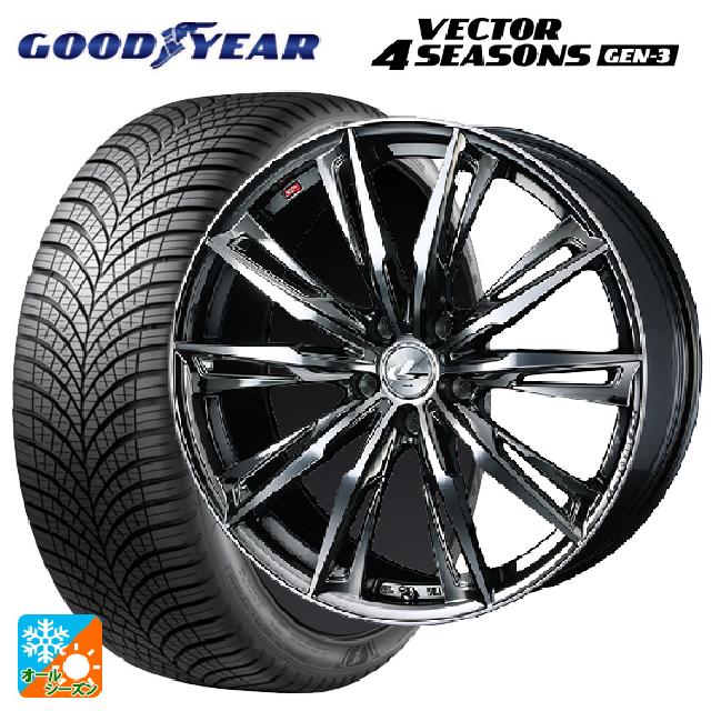 スバル レヴォーグ(VN系)用 245/40R18 97W XL グッドイヤー ベクターフォーシーズンズ ジェン3 レオニス GX BMCMC 新品オールシーズンタイヤホイール 4本セット