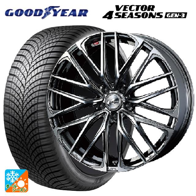 スバル レヴォーグ(VN系)用 225/45R18 95W XL グッドイヤー ベクターフォーシーズンズ ジェン3 レオニス SK BMCMC 新品オールシーズンタイヤホイール 4本セット