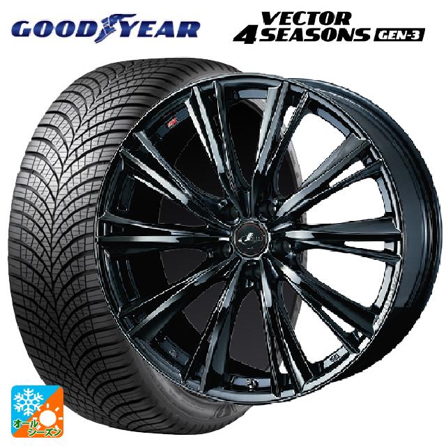 スバル レヴォーグ(VN系)用 245/40R18 97W XL グッドイヤー ベクターフォーシーズンズ ジェン3 レオニス WX BMC1 新品オールシーズンタイヤホイール 4本セット