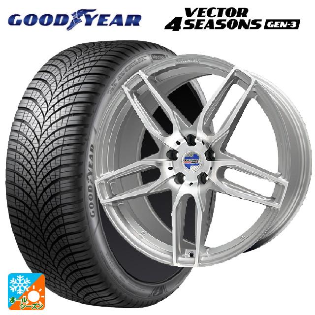 トヨタ スープラ(DB系)用 255/35R19 96Y XL グッドイヤー ベクターフォーシーズンズ ジェン3 マインツ シルバーポリッシュ 新品オールシーズンタイヤホイール 4本セット