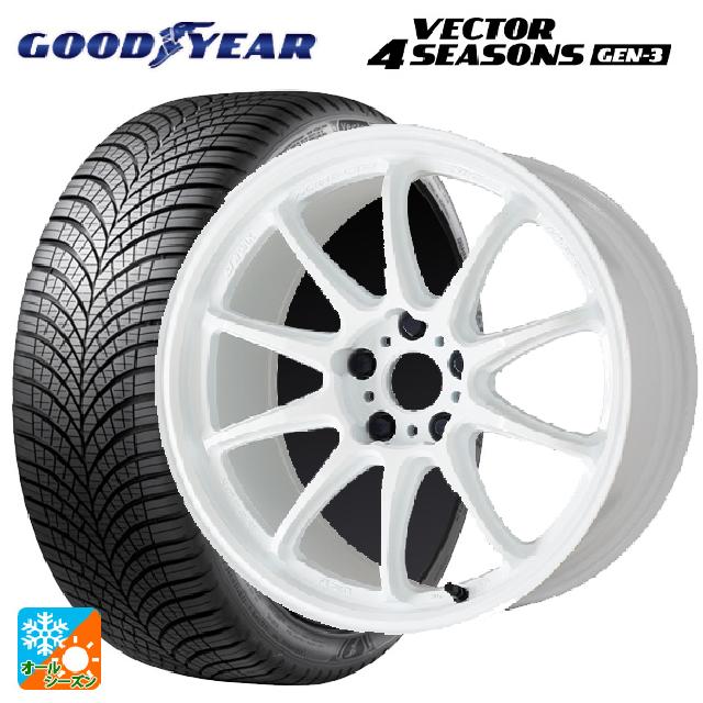 205/50R17 93W XL グッドイヤー ベクター4シーズンズ ジェン3 # ワーク エモーション ZR10 AZW 17-7J 国産車用 オールシーズンタイヤホイール4本セット