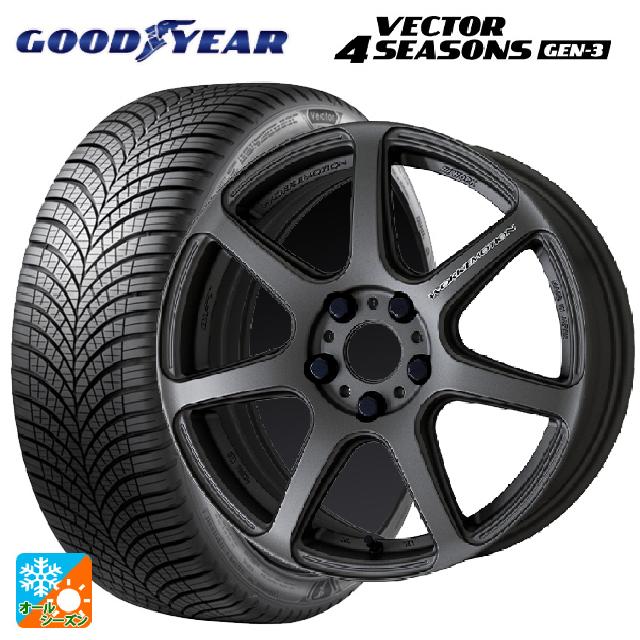 スバル レヴォーグ(VN系)用 215/50R17 95W XL グッドイヤー ベクターフォーシーズンズ ジェン3 エモーション T7R MGM 新品オールシーズンタイヤホイール 4本セット