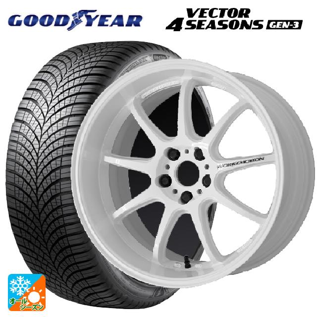 ホンダ ZR-V(RZ4)用 215/55R17 98W XL グッドイヤー ベクターフォーシーズンズ ジェン3 エモーション D9R WHT 新品オールシーズンタイヤホイール 4本セット