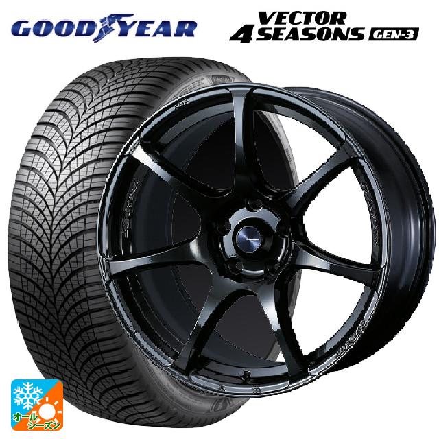 ホンダ ZR-V(RZ4)用 215/60R17 100V XL グッドイヤー ベクター4シーズンズ ジェン3 ウェッズ ウェッズスポーツ SA75R HBC2 新品オールシーズンタイヤホイール 4本セット