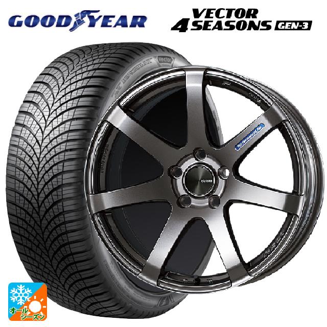 ホンダ ZR-V(RZ4)用 215/60R17 100V XL グッドイヤー ベクター4シーズンズ ジェン3 エンケイ パフォーマンスライン PF07 DS 新品オールシーズンタイヤホイール 4本セット