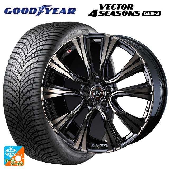 ホンダ ZR-V(RZ4)用 215/60R17 100V XL グッドイヤー ベクターフォーシーズンズ ジェン3 レオニス VR PBMC/TI 新品オールシーズンタイヤホイール 4本セット