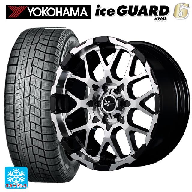 【6/20限定 全品P5倍＆クーポン】2024年製 215/65R16 98Q ヨコハマ アイスガード6(IG60) # エムアイディー ナイトロパワー M28バレット ブラック/ミラーカット 16-7J 国産車用 スタッドレスタイヤホイール4本セット