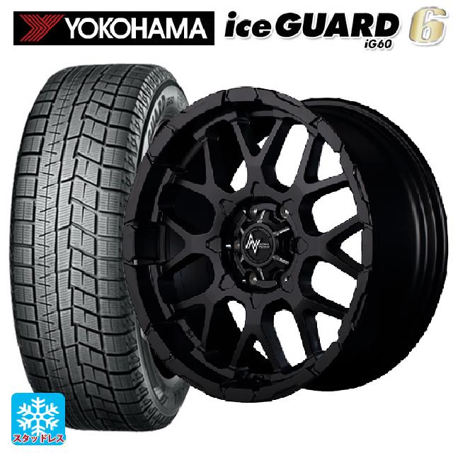 【6/15〜16限定 全品P5倍＆クーポン】225/50R16 92Q ヨコハマ アイスガード6(IG60) エムアイディー ナイトロパワー M28バレット セミグロスブラック 16-6J 国産車用 スタッドレスタイヤホイール4本セット