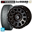 【最大3万円OFFクーポン 4/27 9:59迄】レクサス LBX(10系)用 225/60R17 99Q ヨコハマ アイスガード6(IG60) # デルタフォース オーバル ブラックマシニング 新品スタッドレスタイヤホイール 4本セット