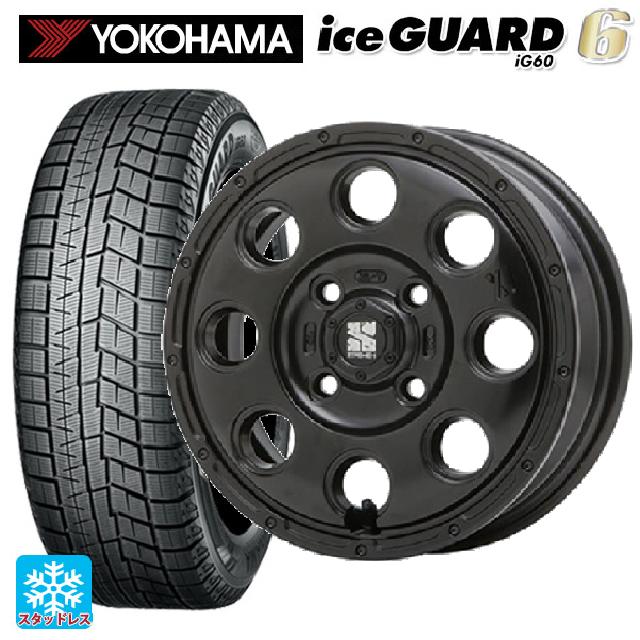 【最大3万円OFFクーポン 5/16 1:59迄】ミツビシ デリカミニ(4WD車)(B3系)用 165/65R15 81Q ヨコハマ アイスガード6(IG60) エクストリームJ KK03 Satin Black 新品スタッドレスタイヤホイール 4本セット