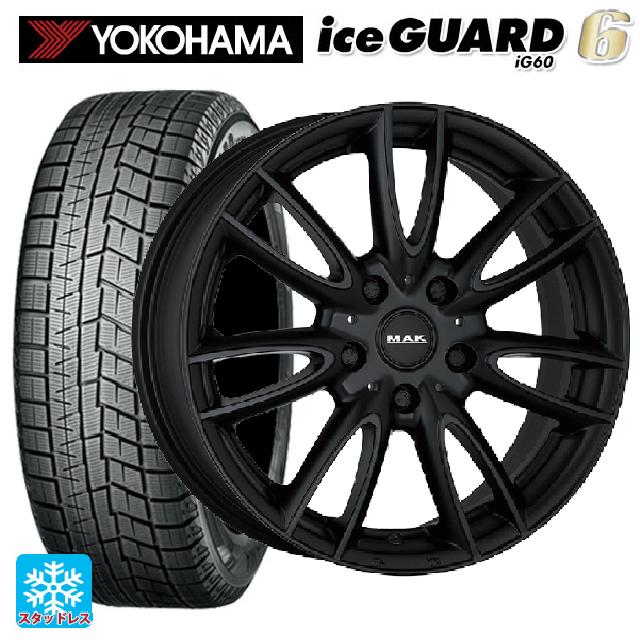 ミニ ミニ(F55/F56/F57)用 175/65R15 84Q ヨコハマ アイスガード6(IG60) 阿部商会 マック ジャッキー マットブラック 新品スタッドレスタイヤホイール 4本セット