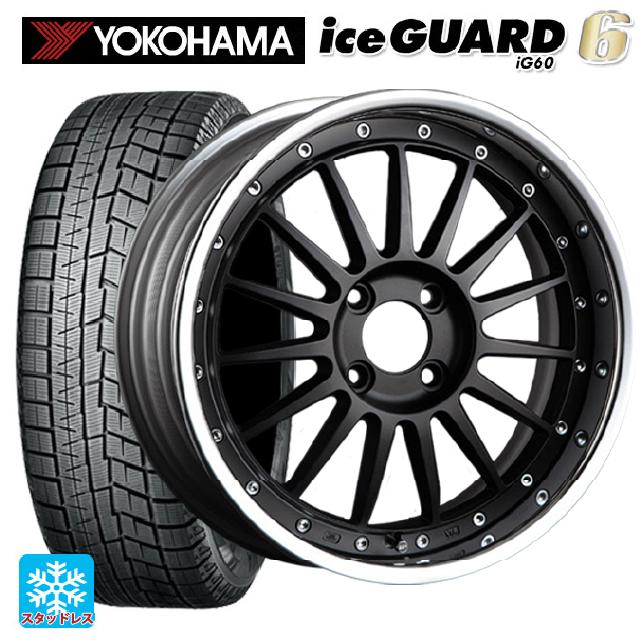 2024年製 215/55R17 94Q ヨコハマ アイスガード6(IG60) タナベ SSR プロフェッサー TF1R フラットブラック 17-7J 国産車用 スタッドレスタイヤホイール4本セット