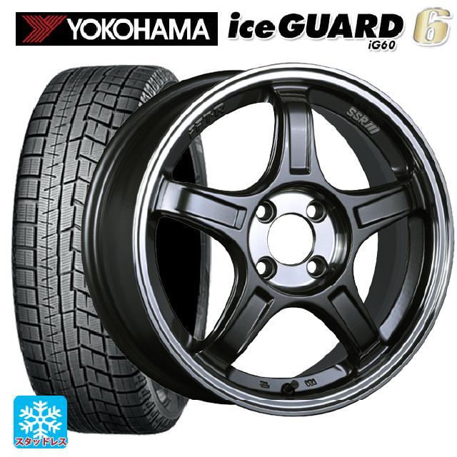 【6/15〜16限定 全品P5倍＆クーポン】2024年製 165/55R15 75Q ヨコハマ アイスガード6(IG60) # タナベ SSR GT X03 マシンドグラファイトガンメタ＋スモーククリア 15-5J 国産車用 スタッドレスタイヤホイール4本セット