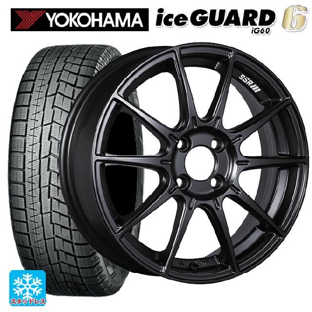 【6/15〜16限定 全品P5倍＆クーポン】215/60R17 96Q ヨコハマ アイスガード6(IG60) タナベ SSR GT X01 フラットブラック 17-7J 国産車用 スタッドレスタイヤホイール4本セット