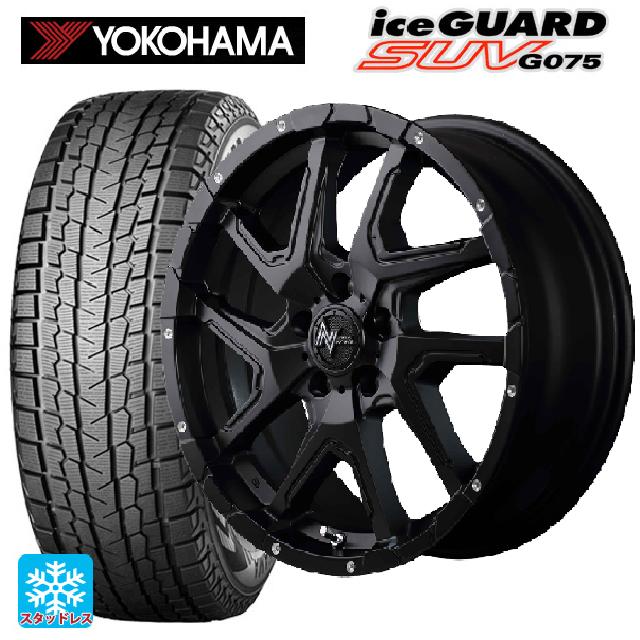 【6/20限定 全品P5倍＆クーポン】215/70R16 100Q ヨコハマ アイスガードSUV G075 エムアイディー ナイトロパワーデリンジャー セミグロスブラック/フランジピアスドリルド 16-7J 国産車用 スタッドレスタイヤホイール4本セット