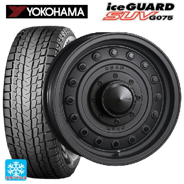 【最大3万円OFFクーポン 5/16 1:59迄】スズキ ジムニーシエラ(74系)用 195/80R15 96Q ヨコハマ アイスガードSUV G075 ディーン コロラド マットチャコールブラック 新品スタッドレスタイヤホイール 4本セット