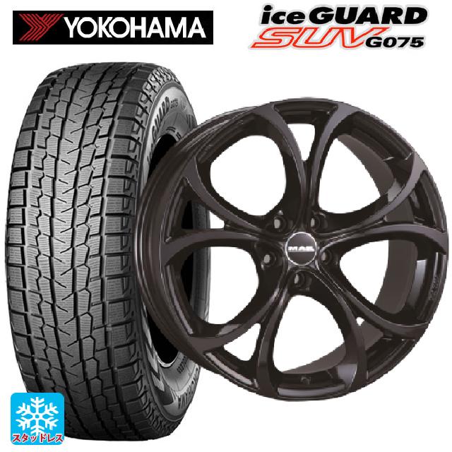 【6/22 20時〜 全品P5倍＆クーポン】アルファロメオ ステルヴィオ(949系)用 235/55R19 105Q XL ヨコハマ アイスガードSUV G075 阿部商会 マック ラリオ グロスブラック 新品スタッドレスタイヤホイール 4本セット