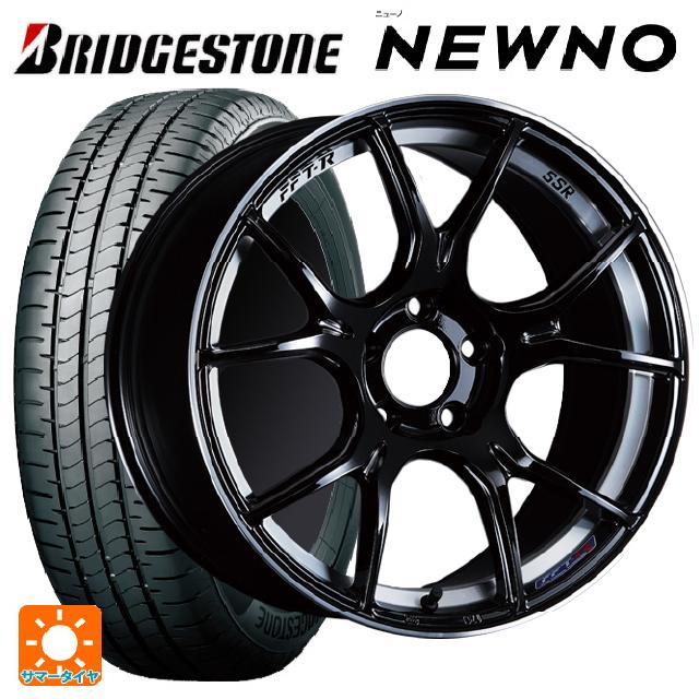 【6/22 20時〜 全品P5倍＆クーポン】スバル レガシィアウトバック(BS系)用 225/55R18 98V ブリヂストン ニューノ 正規品 # タナベ SSR GT X02 グロスブラック 新品サマータイヤホイール 4本セット