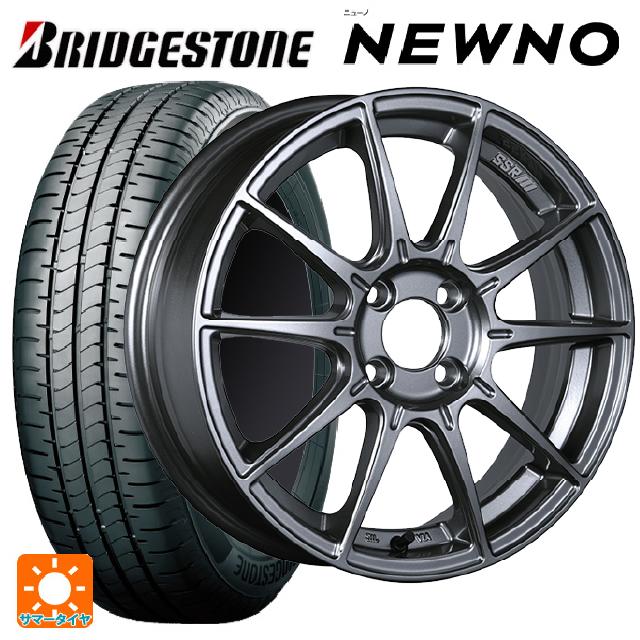 【6/15〜16限定 全品P5倍＆クーポン】165/50R15 73V ブリヂストン ニューノ 正規品 # タナベ SSR GT X01 ダークシルバー 15-5J 国産車用 サマータイヤホイール4本セット