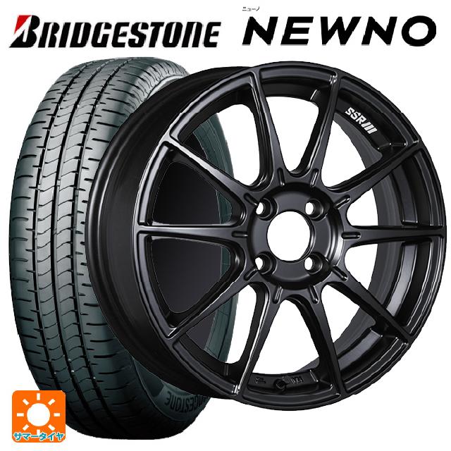 【6/15〜16限定 全品P5倍＆クーポン】165/50R16 75V ブリヂストン ニューノ 正規品 # タナベ SSR GT X01 フラットブラック 16-5J 国産車用 サマータイヤホイール4本セット