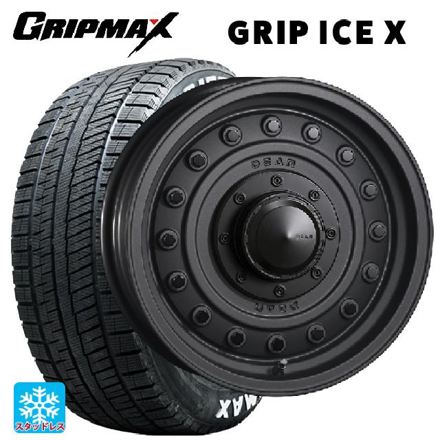 【6/22 20時〜 全品P5倍＆クーポン】155/65R14 75Q グリップマックス グリップアイスX ホワイトレター クリムソン ディーン コロラド マットチャコールブラック 14-4.5J 国産車用 スタッドレスタイヤホイール4本セット