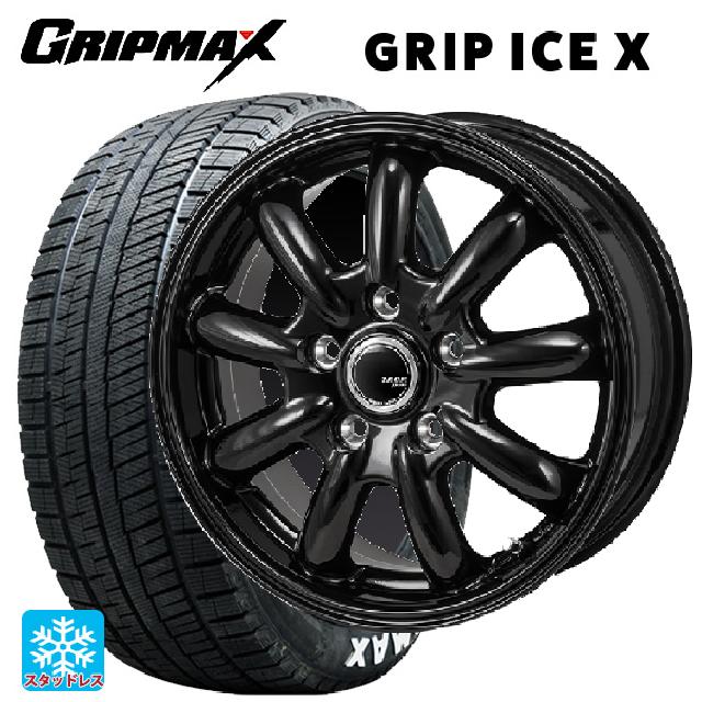 【6/11 1:59迄 全品ポイント5倍】215/60R17 96T グリップマックス グリップアイスX ホワイトレター ジャパン三陽 ザック JP209 グロスブラック 17-7J 国産車用 スタッドレスタイヤホイール4本セット
