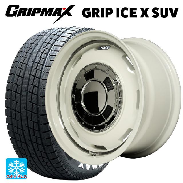 即日発送 スズキ ジムニー(64系)用 185/85R16 105/103N グリップマックス グリップアイスエックス SUV ホワイトレター # ガルシア シスコ オールドイングリュッシュホワイト＋リムヴァーレイ 新品スタッドレスタイヤホイール 4本セット