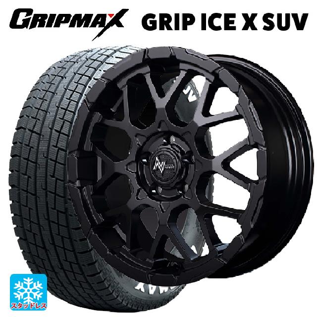 225/70R16 103Q グリップマックス グリップアイスX SUV ホワイトレター #(中古) エムアイディー ナイトロパワー M28バレットエス セミグロスブラック 16-7J 国産車用 スタッドレスタイヤホイール4本セット