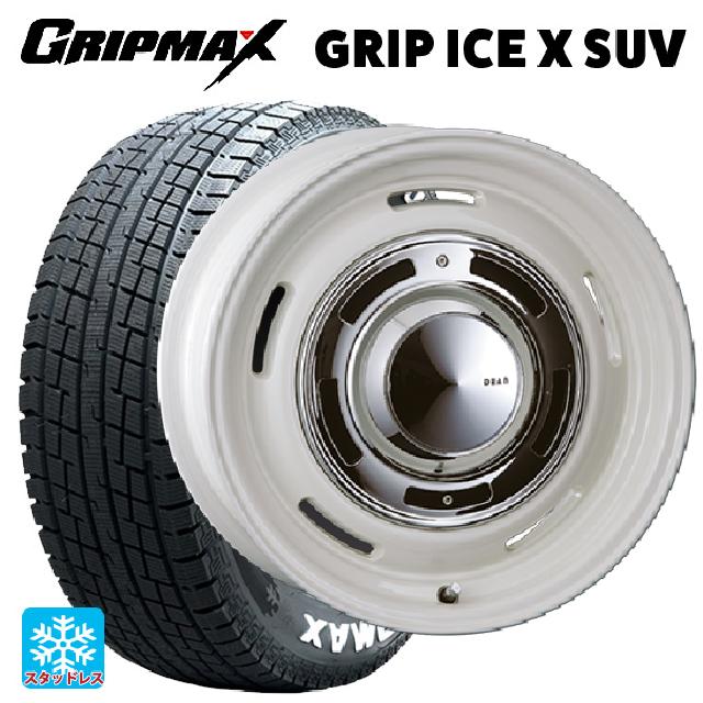 即日発送 スズキ ジムニーシエラ(74系)用 215/70R16 100Q グリップマックス グリップアイスエックス SUV ホワイトレター # ディーン クロスカントリー マーガレットホワイト 新品スタッドレスタイヤホイール 4本セット