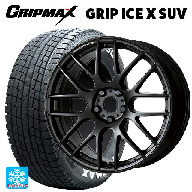 【最大3万円OFFクーポン 5/16 1:59迄】ミツビシ アウトランダー(5LA GNOW)用 235/60R18 107H XL グリップマックス グリップアイスエックス SUV ホワイトレター # エモーション M8R MBL 新品スタッドレスタイヤホイール 4本セット