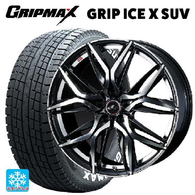 【6/20限定 全品P5倍＆クーポン】225/70R16 103Q グリップマックス グリップアイスX SUV ホワイトレター #(中古) ウェッズ レオニス LM PBMC 16-6.5J 国産車用 スタッドレスタイヤホイール4本セット