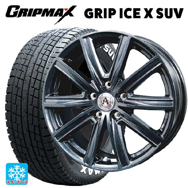 2022年製 215/70R16 100Q グリップマックス グリップアイスX SUV ホワイトレター テクノピア アフロディーテ MZ # ディープメタル 16-6.5J 国産車用 スタッドレスタイヤホイール4本セット