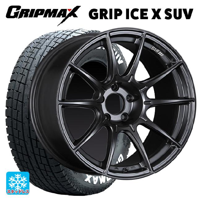 スバル レガシィアウトバック(BS系)用 225/65R17 102T グリップマックス グリップアイスX SUV ホワイトレター # タナベ SSR GT X01 フラットブラック 新品スタッドレスタイヤホイール 4本セット