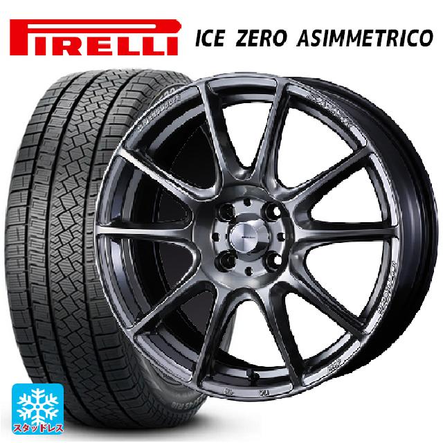 185/60R15 88H XL ピレリ アイスゼロ アシンメトリコ 正規品 ウェッズ ウェッズスポーツ SA25R PSB 15-6J 国産車用 スタッドレスタイヤホイール4本セット