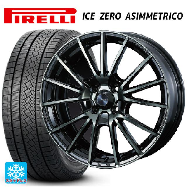 2024年製 215/60R16 99H XL ピレリ アイスゼロ アシンメトリコ 正規品 # ウェッズ ウェッズスポーツ TC105X EJ-TITAN 16-7J 国産車用 スタッドレスタイヤホイール4本セット