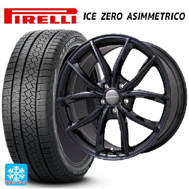 ランドローバー レンジローバー ヴェラール(LY系)用 255/55R19 111H XL ピレリ アイスゼロ アシンメトリコ 正規品 ユーロテック VPライン グロスブラック 新品スタッドレスタイヤホイール 4本セット