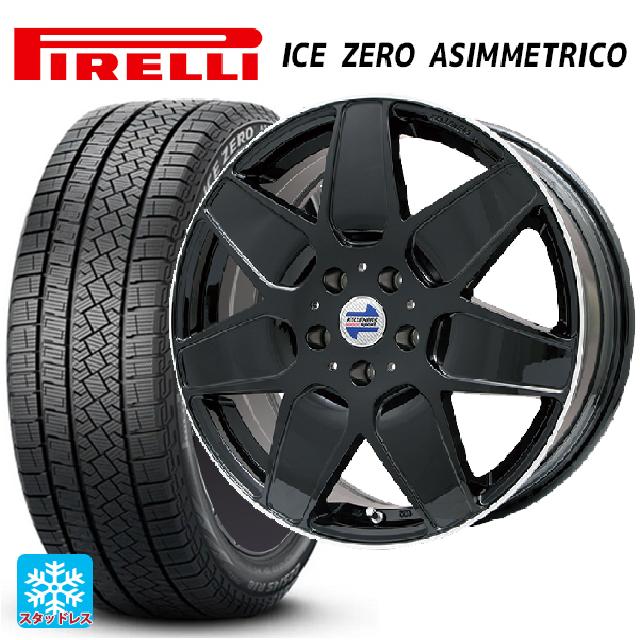 【6/11 1:59迄 全品ポイント5倍】ミニ ミニクロスオーバー(F60)用 225/55R17 101H XL ピレリ アイスゼロ アシンメトリコ 正規品 ケレナーズ エムセブン グロスブラック/リムポリッシュ 新品スタッドレスタイヤホイール 4本セット