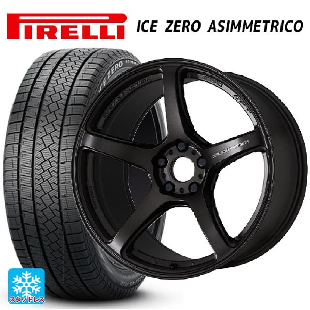 【6/11 1:59迄 全品ポイント5倍】225/45R17 94H XL ピレリ アイスゼロ アシンメトリコ 正規品 ワーク エモーション T5R MGK 17-7J 国産車用 スタッドレスタイヤホイール4本セット