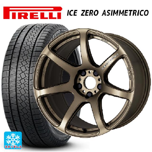 トヨタ プリウス(60系)用 2023年製 195/60R17 90H ピレリ アイスゼロ アシンメトリコ 正規品 # ワーク エモーション T7R AHG 新品スタッドレスタイヤホイール 4本セット