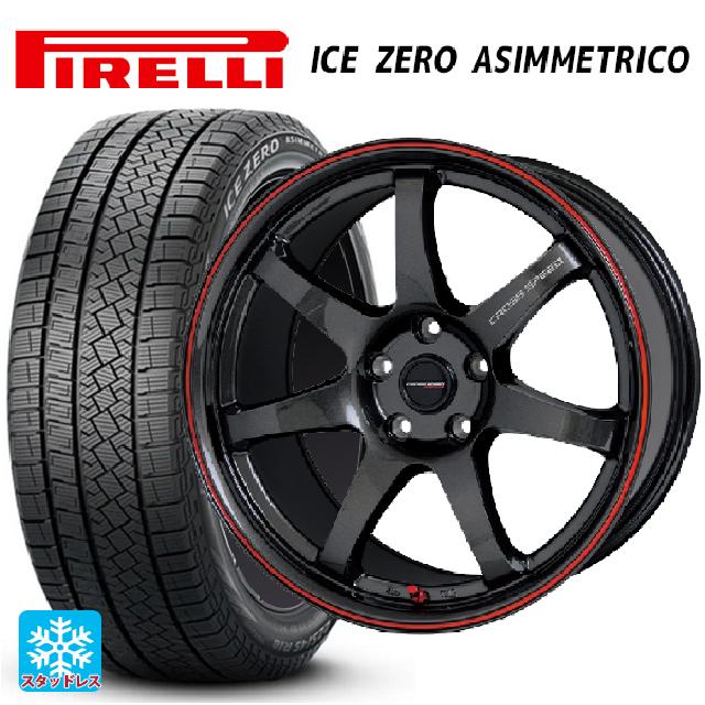 215/45R17 91H XL ピレリ ウインター アイスゼロ アシンメトリコ 正規品 ホットスタッフ クロススピード ハイパーエディション CR7 GGM&R 17-7J 国産車用 スタッドレスタイヤホイール4本セット