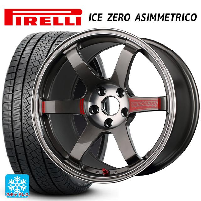 【6/11 1:59迄 全品ポイント5倍】225/55R17 101H XL ピレリ アイスゼロ アシンメトリコ 正規品 レイズ ボルクレーシング TE37SL サーガ PG 17-7J 国産車用 スタッドレスタイヤホイール4本セット