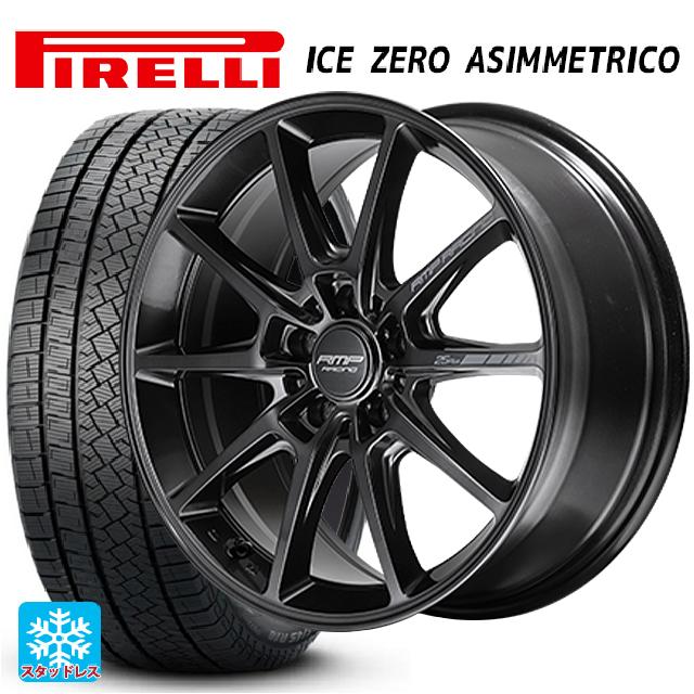 【6/22 20時〜 全品P5倍＆クーポン】スバル WRX S4(VBH)用 245/40R18 97H XL ピレリ アイスゼロ アシンメトリコ 正規品 エムアイディー MIDレーシング R25 プラス ディープチタンシルバー 新品スタッドレスタイヤホイール 4本セット