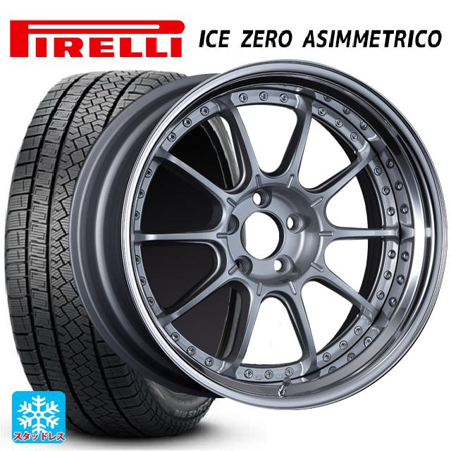 【6/22 20時〜 全品P5倍＆クーポン】245/40R18 97H XL ピレリ アイスゼロ アシンメトリコ 正規品 タナベ SSR プロフェッサー SP5 ハイブライトシルバー 18-8J 国産車用 スタッドレスタイヤホイール4本セット